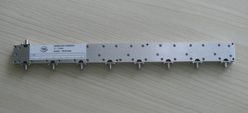 TSC3134A8 3.1-3.4GHz 8 way Series-fed Combiner