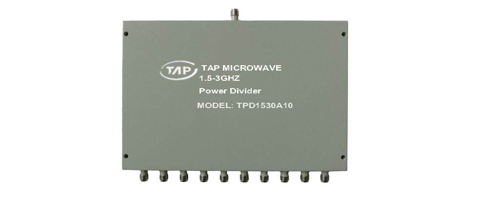 TPD1530A10 1.5-3GHz 10 way power divider