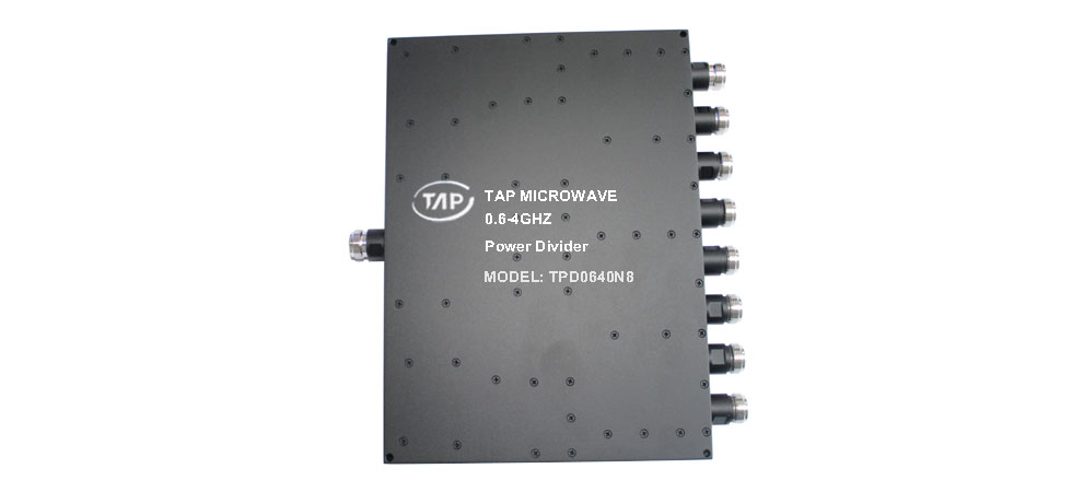 TPD0640N8 0.6-4.0GHz 8 way power divider