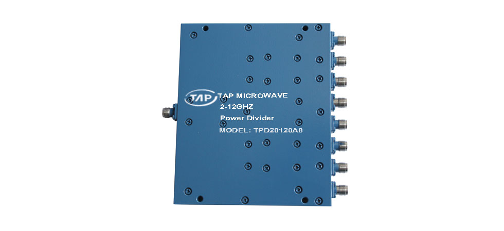 TPD20120A8 2-12GHz 8 way power divider
