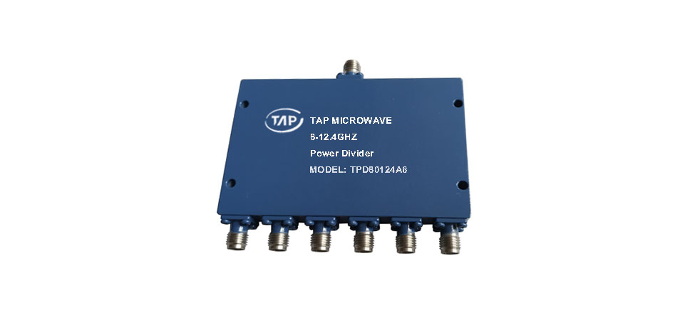 TPD80124A6 8-12.4GHz 6 way Power Divider