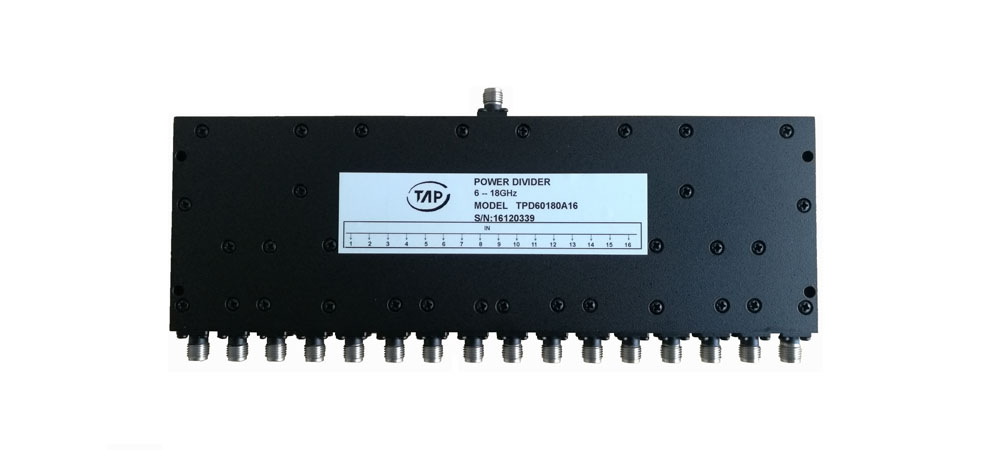 TPD60180A16 6-18GHz 16 way Power Divider